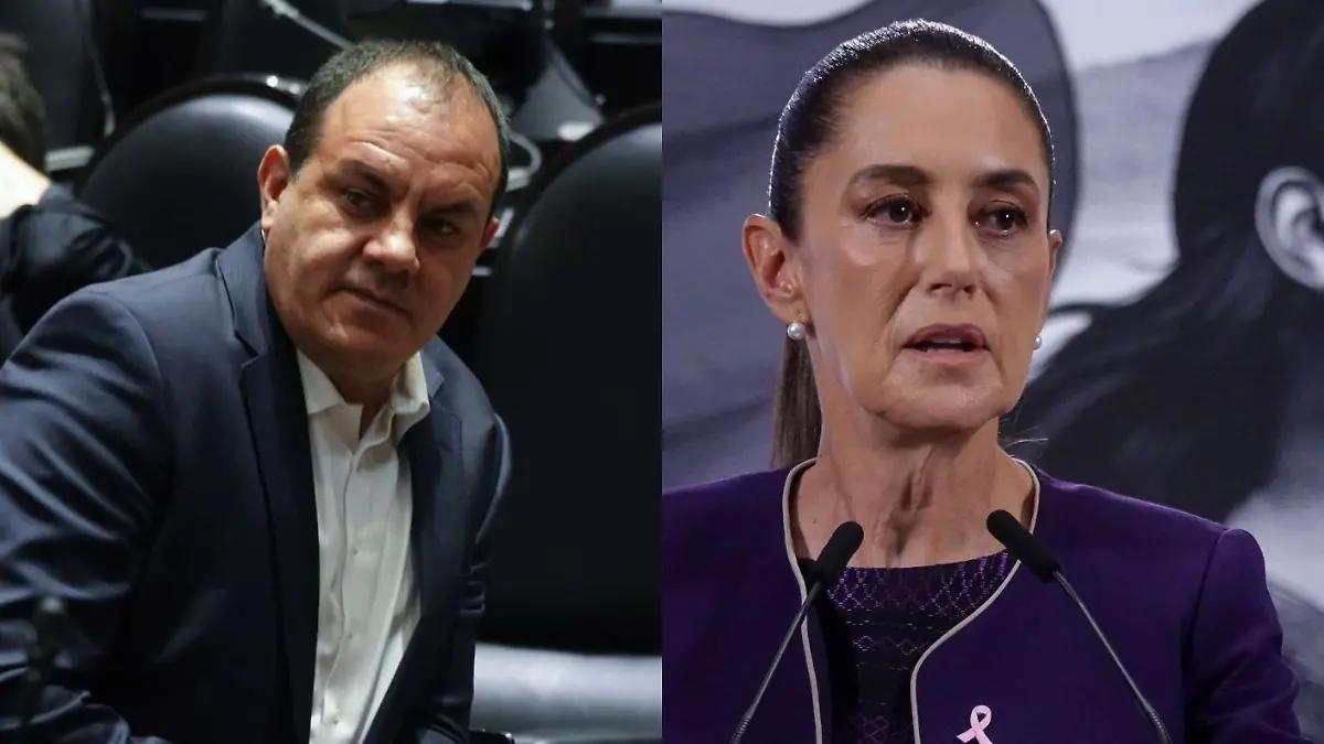 Cámara de Diputados determinará si hay sanción para Cuautémoc Blanco, dice Sheinbaum