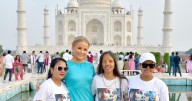 Scots Miss Great Britain Ava Morgan pays emotional visit to India to support acid attack survivors