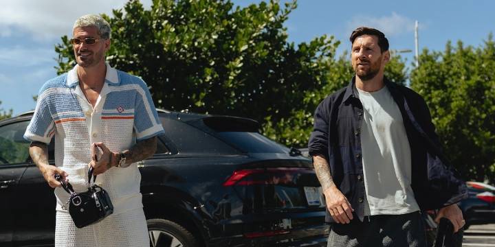 Los looks de los jugadores de la selección argentina en su arribo a la práctica en Miami: el detalle de los hinchas del Palmeiras