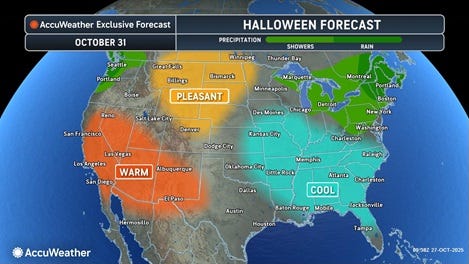 Bundle up if you're trick-or-treating tonight. A cold wind is blowing