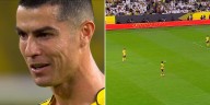 El video viral del mensaje motivador que se dio Cristiano Ronaldo antes de patear un tiro libre en el partido que marcó la eliminación de Al Nassr