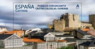 Castro Caldelas protagoniza un sello de la serie 'Pueblos con Encanto'