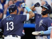Salvador Pérez y Maikel García son finalistas del Bate de Plata