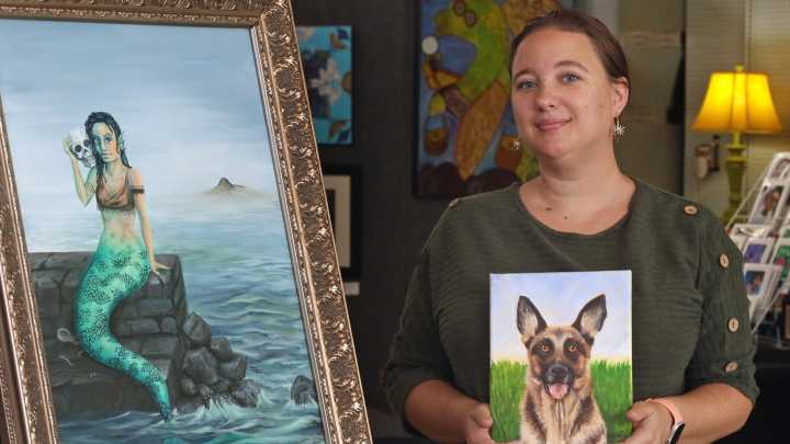 Gaston County, NC, illustrator Rachel Ohls at Arts on the Greenway