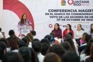 Conmemoran el voto femenino en México con enfoque en violencia política digital