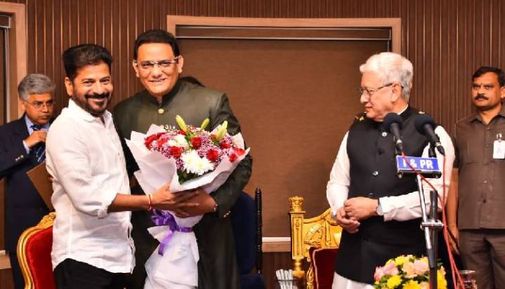 With Swearing-In As Telangana Minister, Azharuddin Starts A New Innings