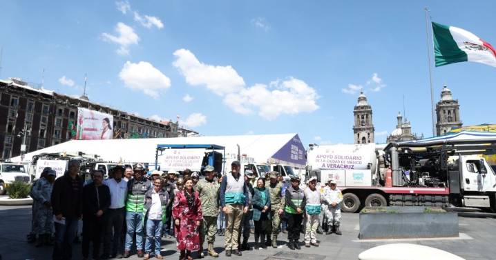 Gobierno de la CDMX envía apoyo y abre 32 centros de acopio para damnificados por lluvias en Veracruz