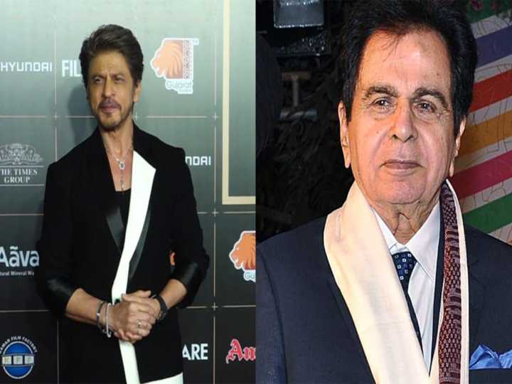 SRK receives Cine Icon award for late actor Dilip Kumar