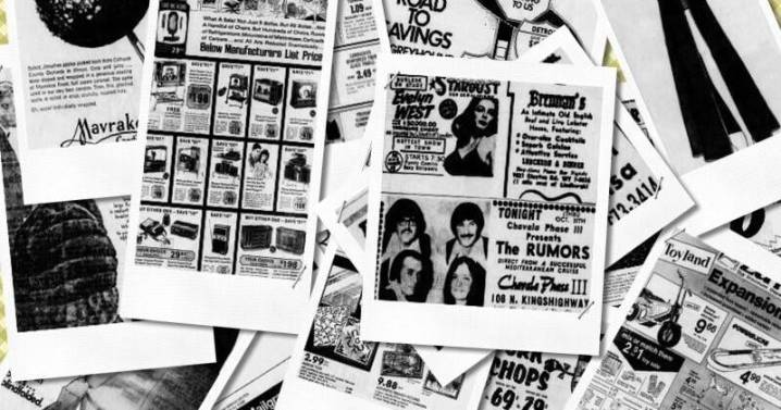 The first email, hot pants and Evelyn West: A look at the newspaper ads from 1971