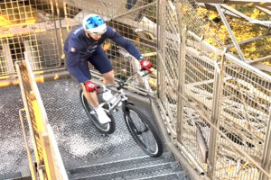 You have to see this! Watch man set world record for biking up Eiffel Tower