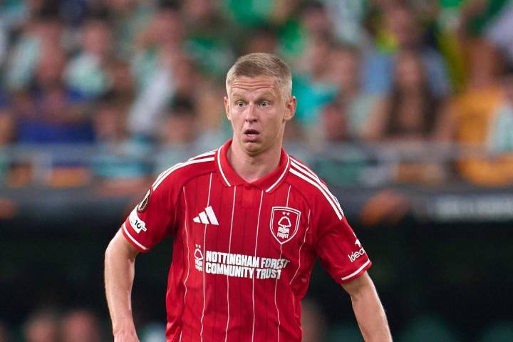 Nottingham Forest's Oleksandr Zinchenko to miss Midtjylland game with groin injury