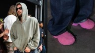 Justin Bieber Wears Vibrant 3D Printed Sneakers for Basketball Game