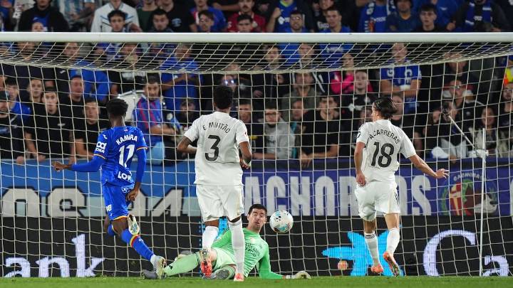 Una vez más, Thibaut Courtois: el portero belga salvó al Real Madrid en el último minuto ante el Getafe