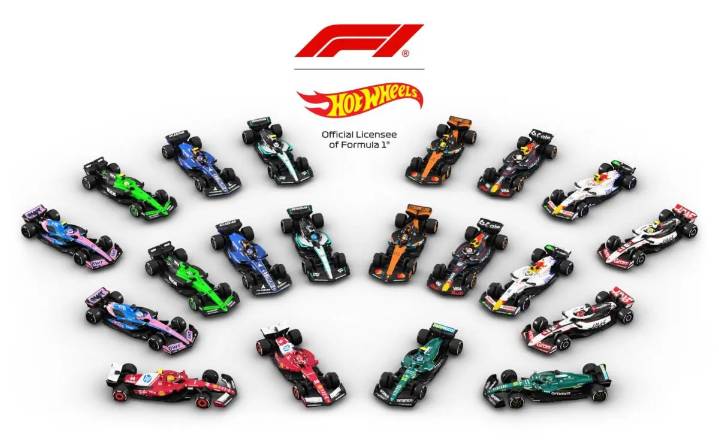 Mattel y Fórmula 1 anuncian colección F1 Hot Wheels 2025 con los diez equipos del campeonato