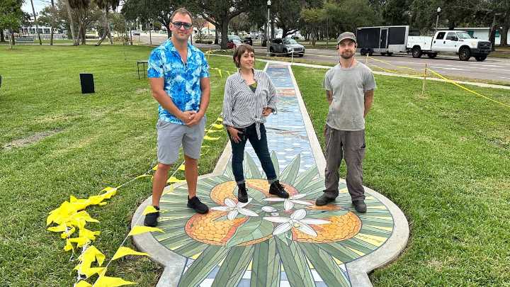 St. Petersburg unveils walkable artwork in Sunset Park
