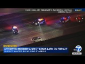 Attempted murder suspect drives wrong way on 60 Fwy during chase