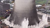 Germany demolishes cooling towers at nuclear power plant