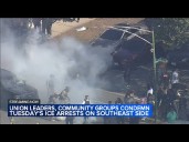 Leaders condemn federal agents after clash on SE Side