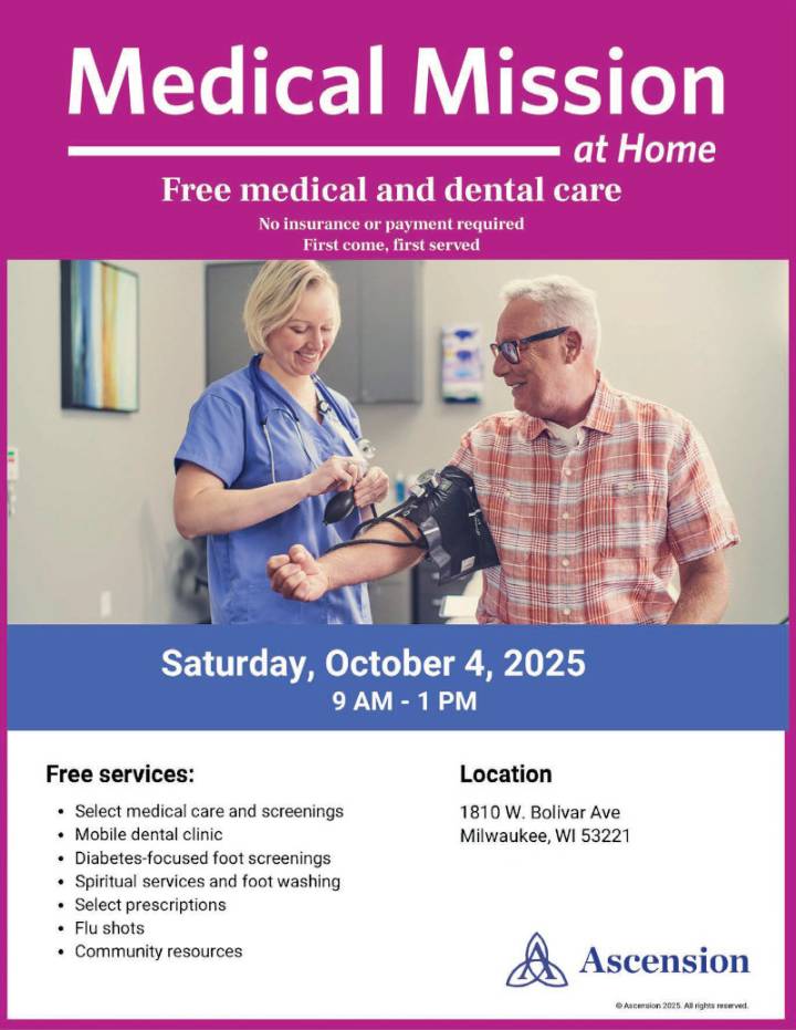 Medical Mission – Free Medical and Dental Care on October 4
