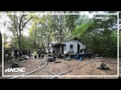 Person rescued from house fire in Huntersville