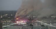 Massive fire, smoke cloud seen near Court Street in Portsmouth