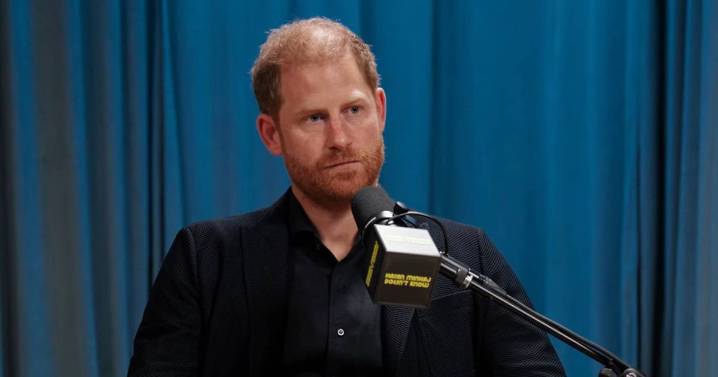 Prince Harry's 'uncomfortable' body language as he's 'mocked' on podcast