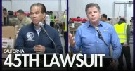 WATCH: Bonta visits food bank amid lawsuit over CalFresh