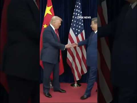 WATCH: Trump, Xi meet face-to-face for first time in years #shorts #trump #china #xjinping #us