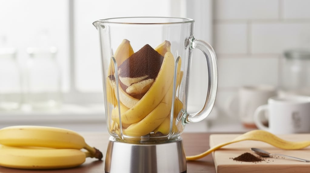 Licuar cáscara de banana y café: por qué recomiendan hacerlo y para qué sirve