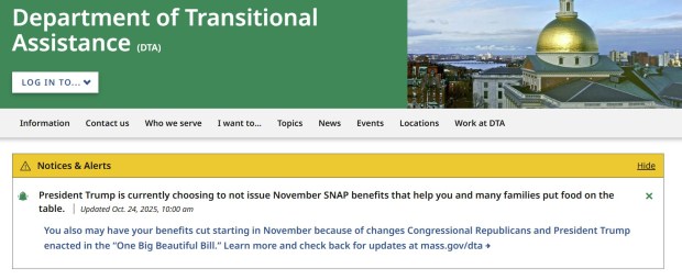 Massachusetts agency’s partisan SNAP blame game ripped, as Rep. Clark calls it ‘leverage’