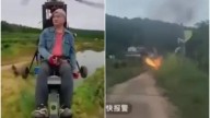 Video | Influencer murió en plena transmisión en vivo luego de estrellarse con su “helicóptero” ultraligero casero