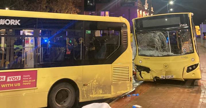 LIVE Huge police cordon in place as Bee Network buses smash into each other