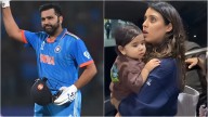 Rohit Sharma's baby boy Ahaan looking at paps with utmost curiosity will make you go aww