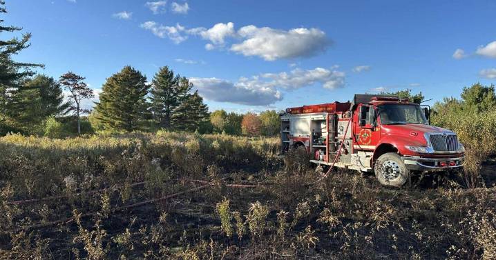 Trenton firefighters urge fall fire safety after Wednesday wildfire