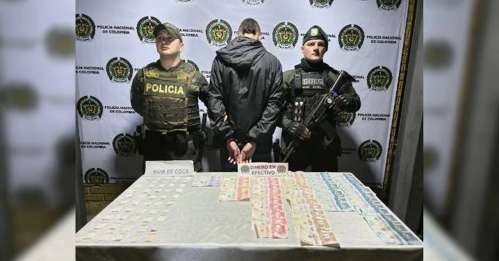 Operativo en Boyacá Bajo dejó un capturado con base de coca y dinero producto del microtráfico