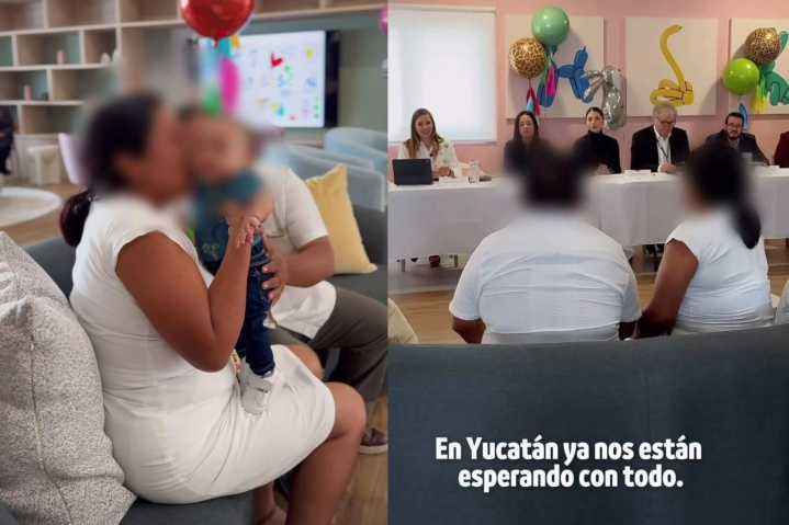 Matrimonio yucateco adopta a un bebé en el DIF Capullos de Nuevo León