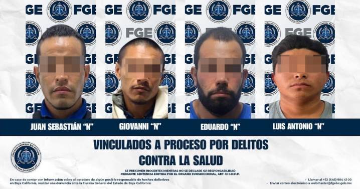 Vinculan a proceso a cuatro personas por narcomenudeo