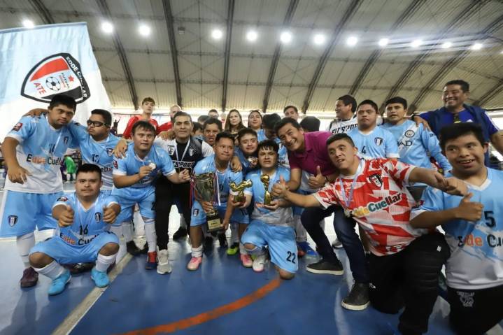 Edde Cuéllar se proclamó campeón de la Liga Nacional de Futsal Down 2025