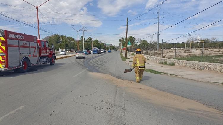 Atendió Seguridad Vial derrame de combustible en colonia Hidalgo