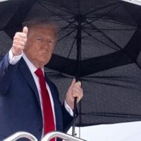 'War is over' in Gaza, Trump says on way to Middle East