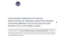 Así describió “Varones Unidos” el conflicto previo al doble femicidio y el secuestro de un niño en Córdoba