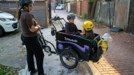 Why more parents are riding cargo bikes, skipping the minivan : NPR