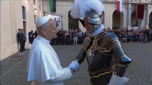 Pope Leo XIV lends star power to Swiss Guards swearing-in ceremony as his army struggles to find recruits