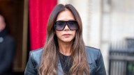 Victoria Beckham steps out in an oversized suit ahead of her SS26 PFW show