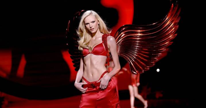Alex Consani's Red Lingerie & Ultimate Low-Waist Pants Turn up the Heat at VSFS