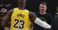 Luka Doncic treats Lakers teammates to the Porsche Driving Experience