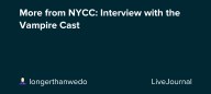 More from NYCC: Interview with the Vampire Cast: ohnotheydidnt