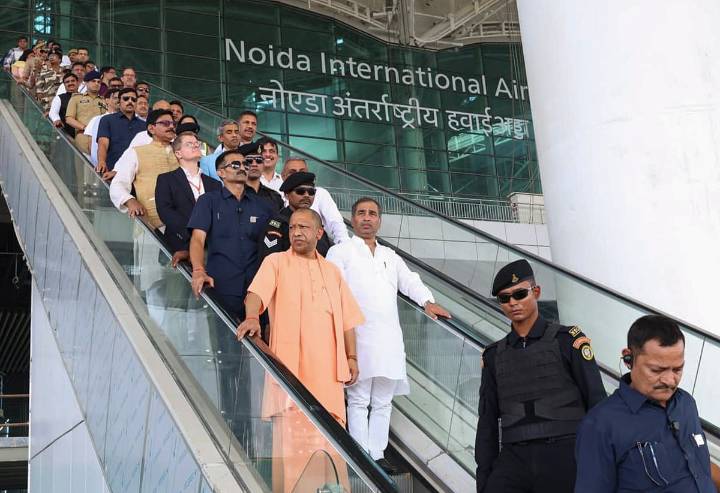 UP CM Yogi Adityanath Inspects Noida Airport Site, Inauguration Expected Soon