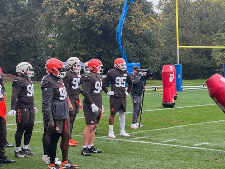 Myles Garrett will face the Vikings; Greg Newsome II and Jack Conklin are questionable