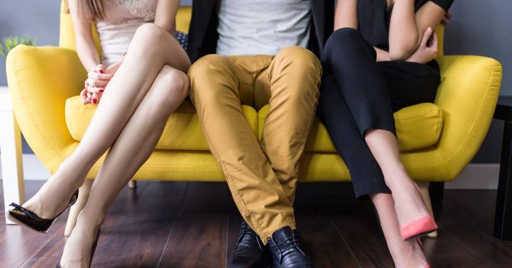 'Ex-husband watches his two girlfriends make out before leaping in and making them scream'